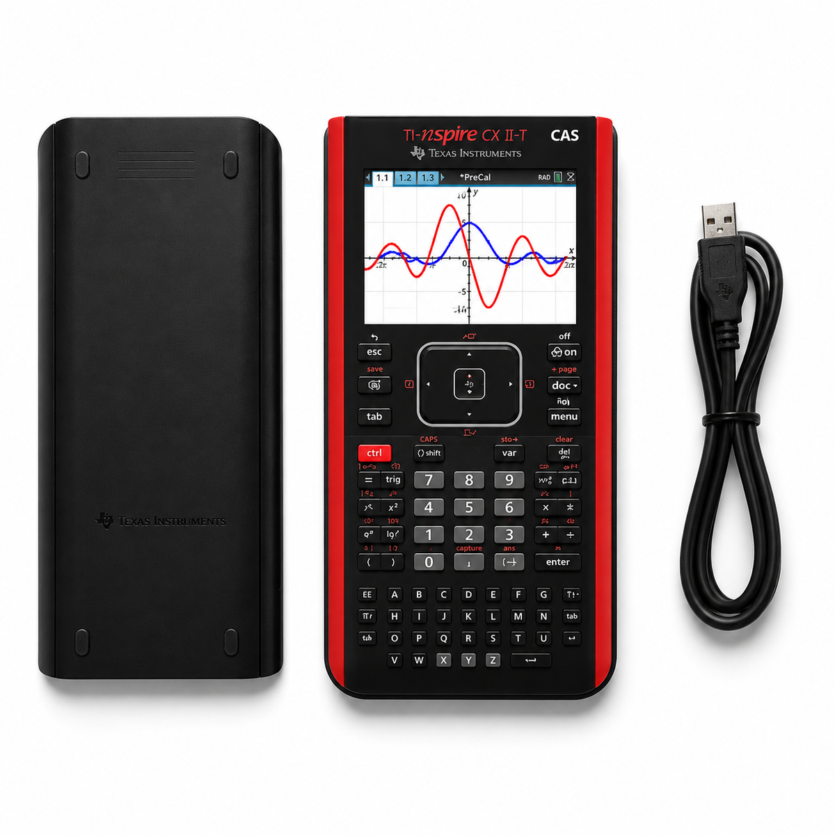TI-Nspire CX II-T CAS gebraucht – geprüft - professionell gereinigt | 1 Jahr Gewährleistung Ersatzakku