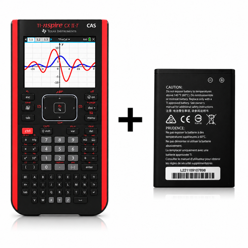 TI-Nspire CX II-T CAS gebraucht – geprüft - professionell gereinigt | 1 Jahr Gewährleistung Ersatzakku