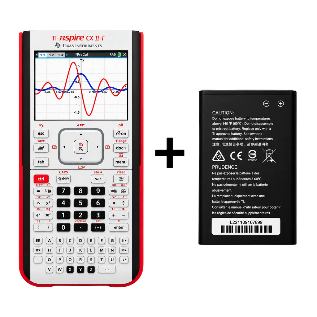 TI-Nspire_CX_II-T (ohne CAS) mit Ersatzakku